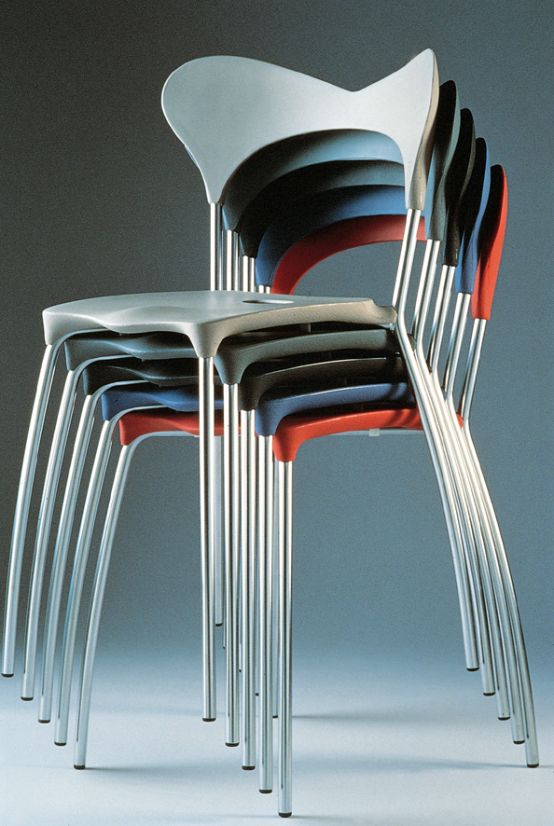 Zao chairs, stacked